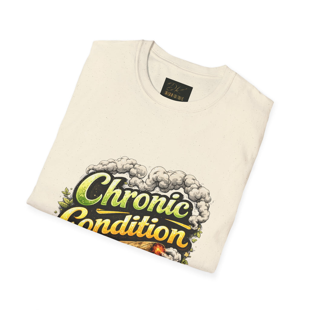 Chronic Condition Graphic Tee — Retro Joint & Smoke Design