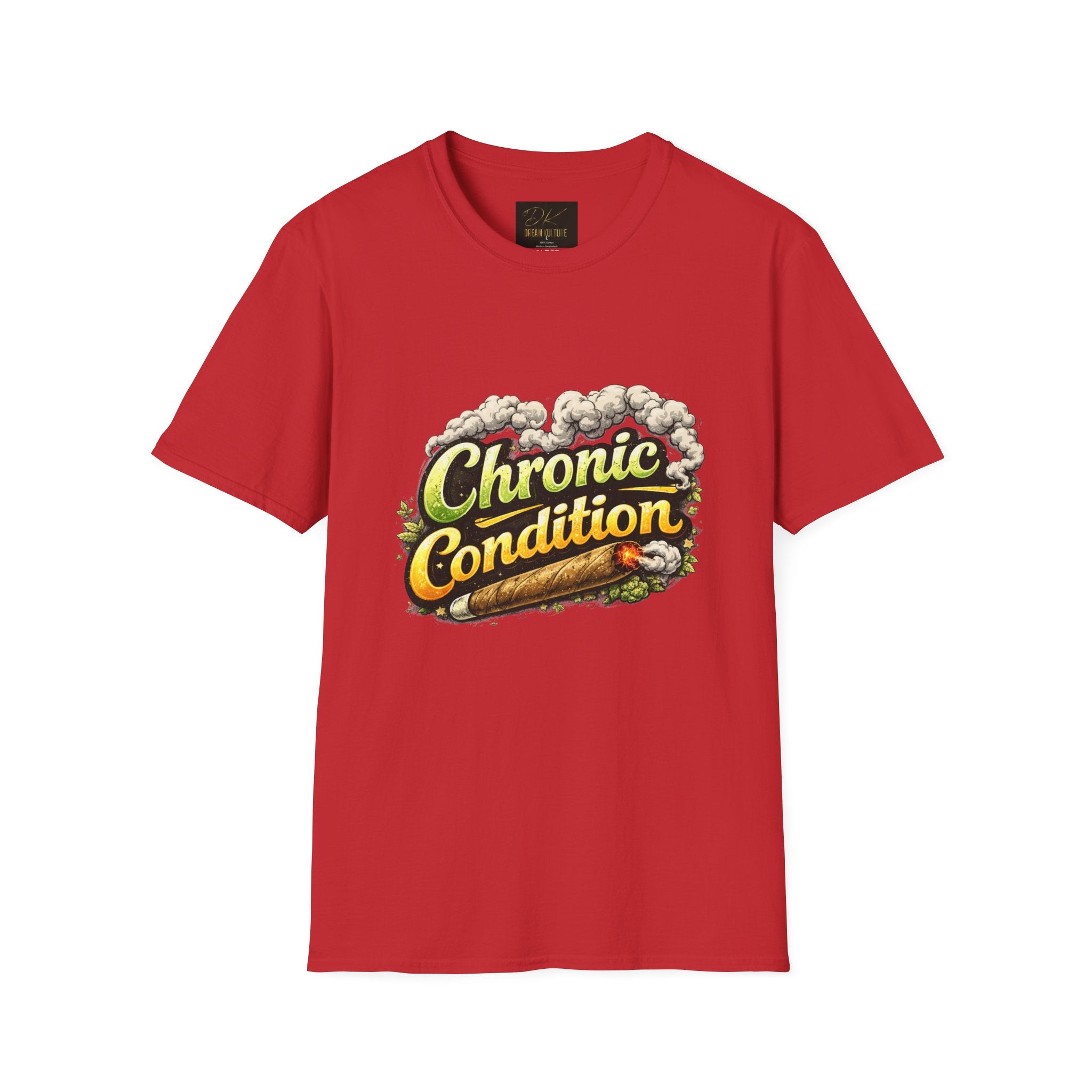 Chronic Condition Graphic Tee — Retro Joint & Smoke Design