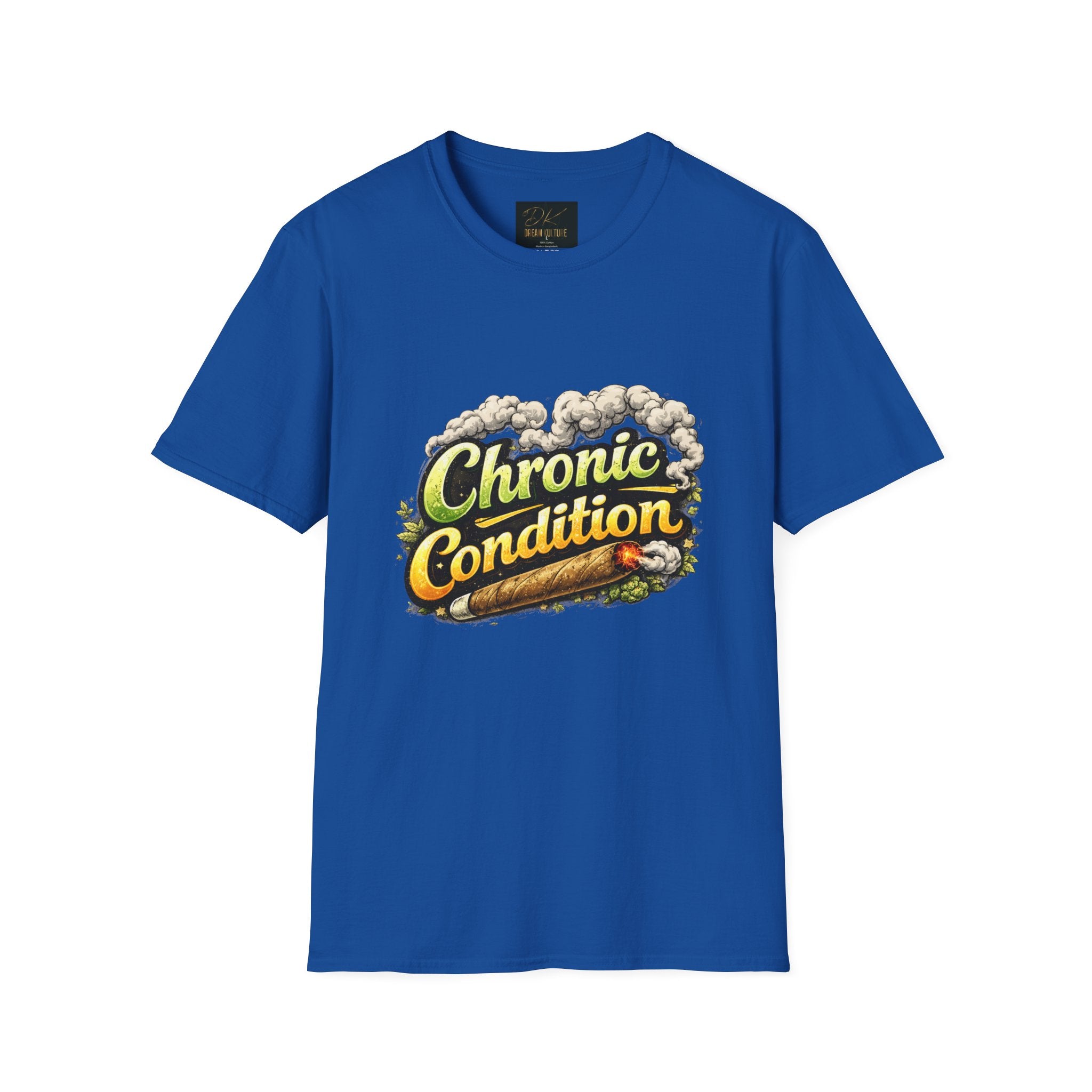 Chronic Condition Graphic Tee — Retro Joint & Smoke Design