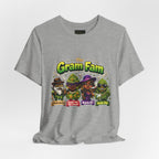 Gram Fam Graphic Tee — Retro Cartoon Family Cannabis Shirt