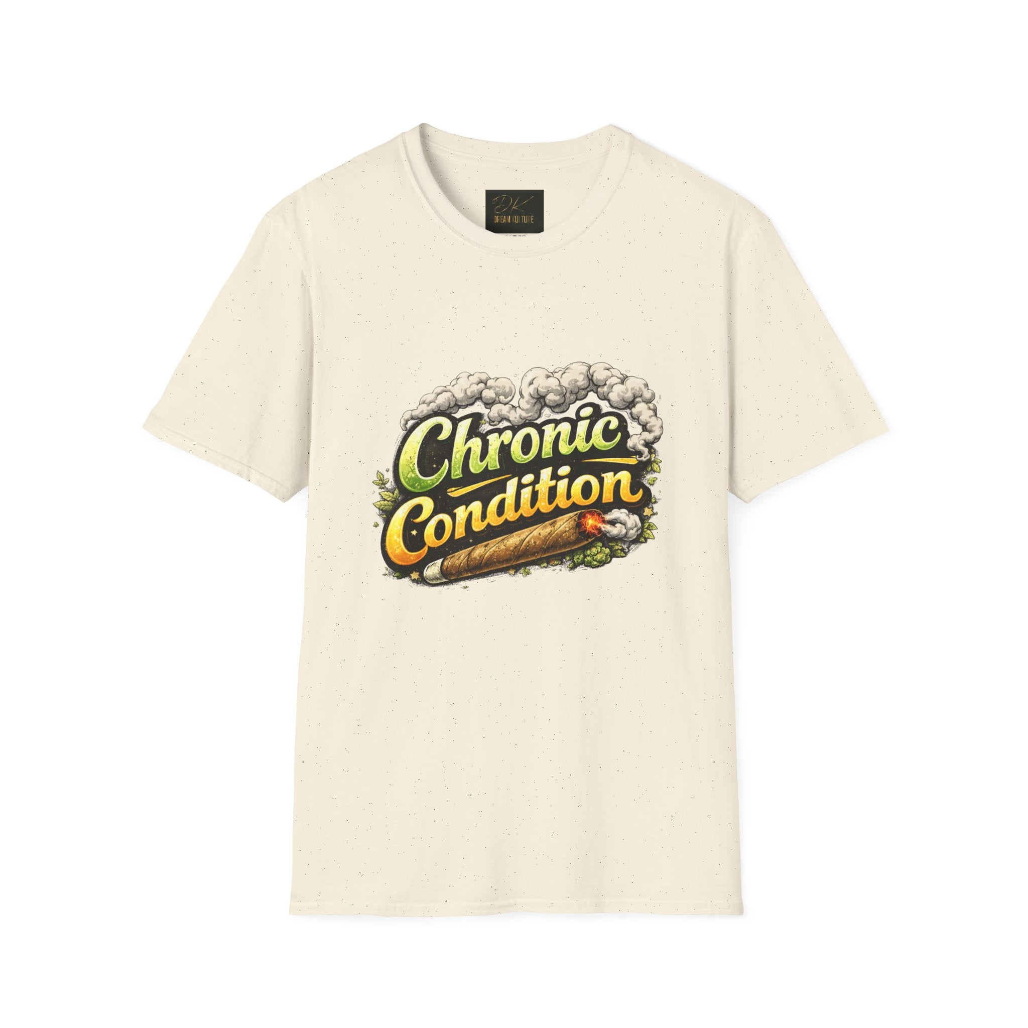 Chronic Condition Graphic Tee — Retro Joint & Smoke Design
