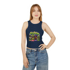 Gram Fam Characters Women's Racer Tank Top – Cute Cartoon Family Graphic