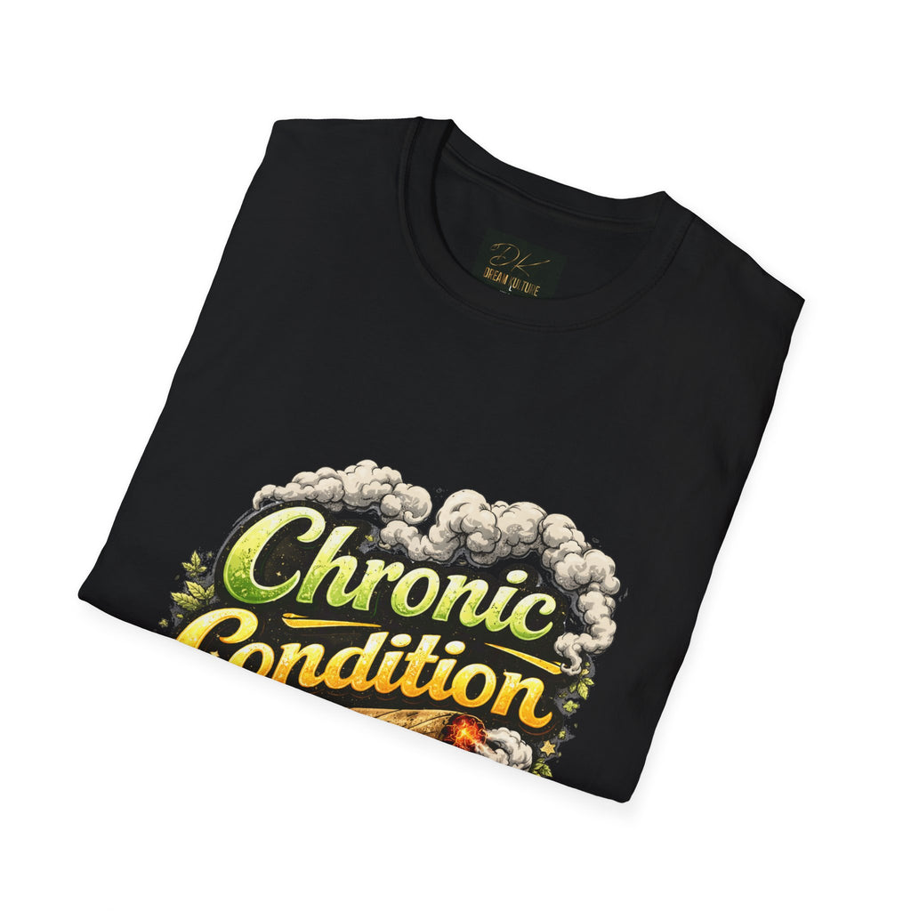 Chronic Condition Graphic Tee — Retro Joint & Smoke Design