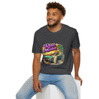 Roll Model Vintage Tee — 'Roll Model' Retro Car Desert Graphic T-Shirt