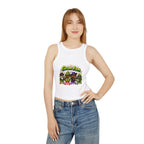 Gram Fam Characters Women's Racer Tank Top – Cute Cartoon Family Graphic