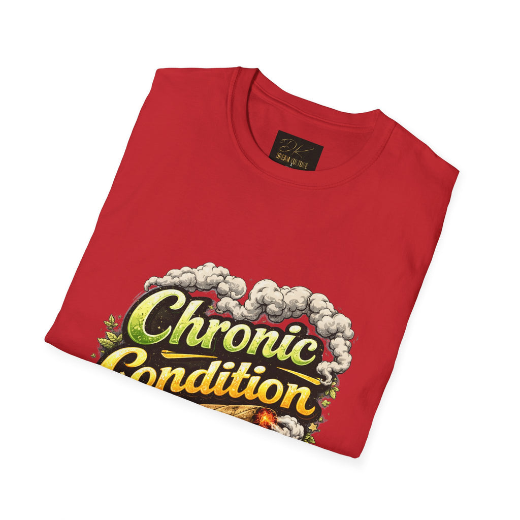 Chronic Condition Graphic Tee — Retro Joint & Smoke Design