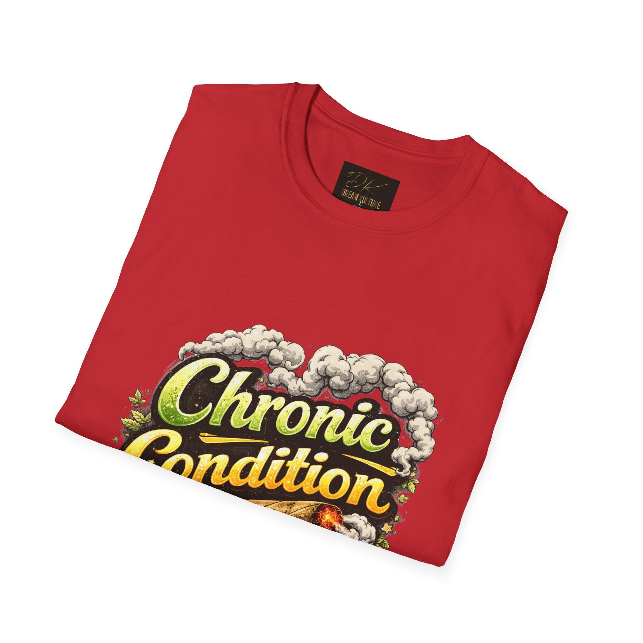 Chronic Condition Graphic Tee — Retro Joint & Smoke Design