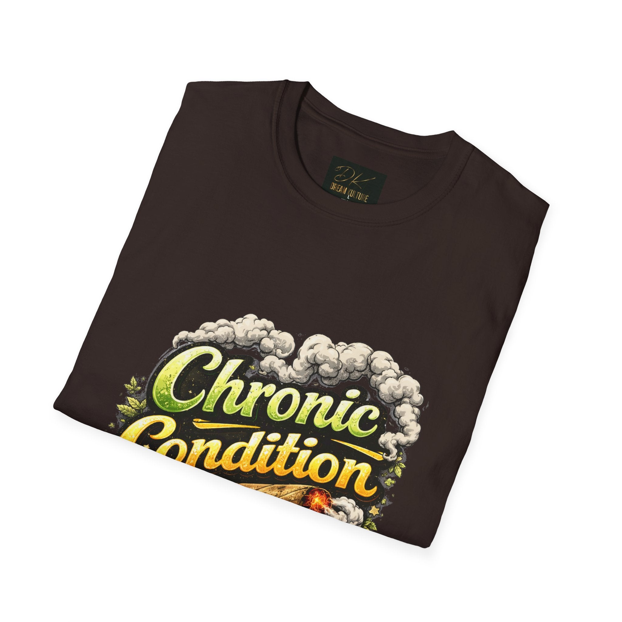Chronic Condition Graphic Tee — Retro Joint & Smoke Design