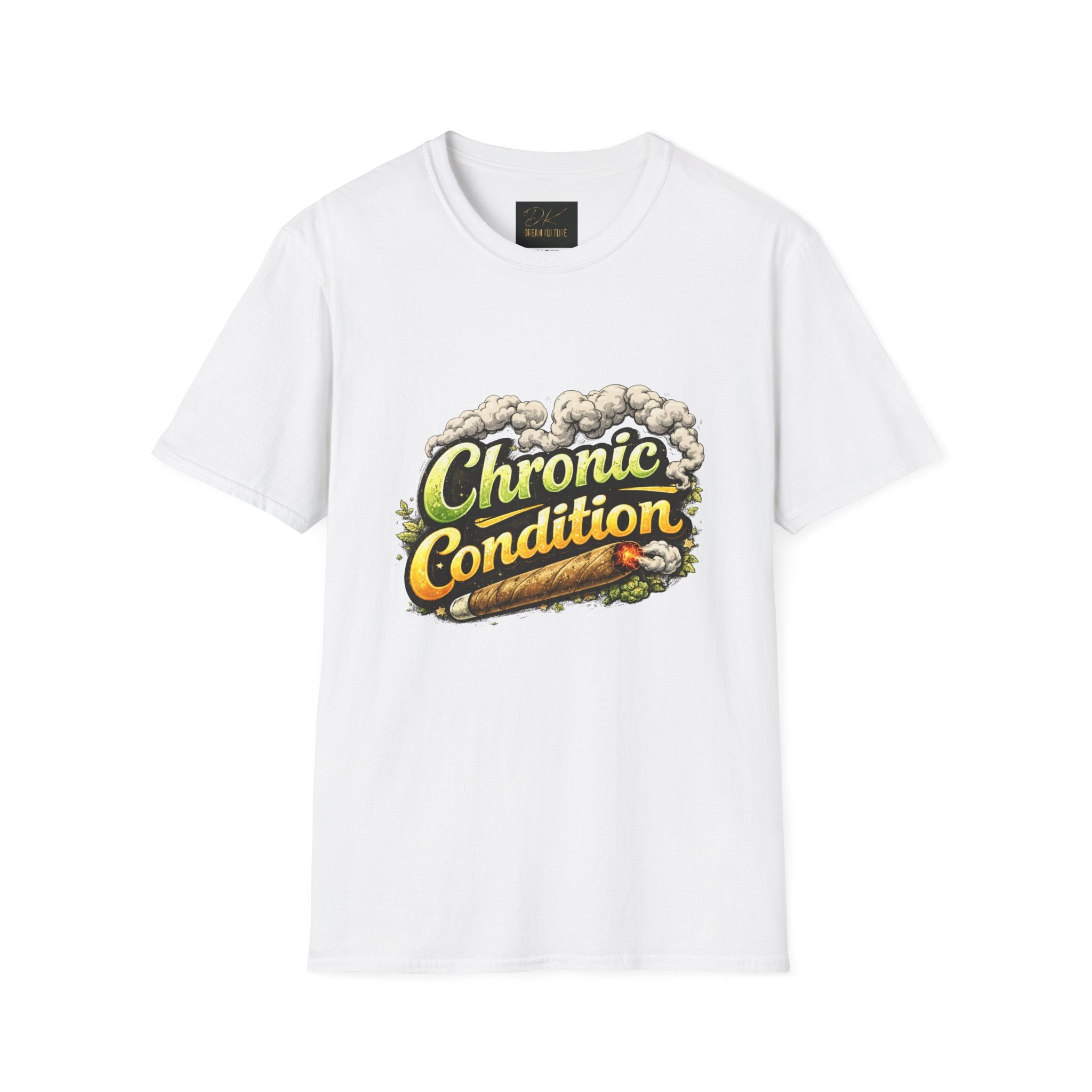 Chronic Condition Graphic Tee — Retro Joint & Smoke Design