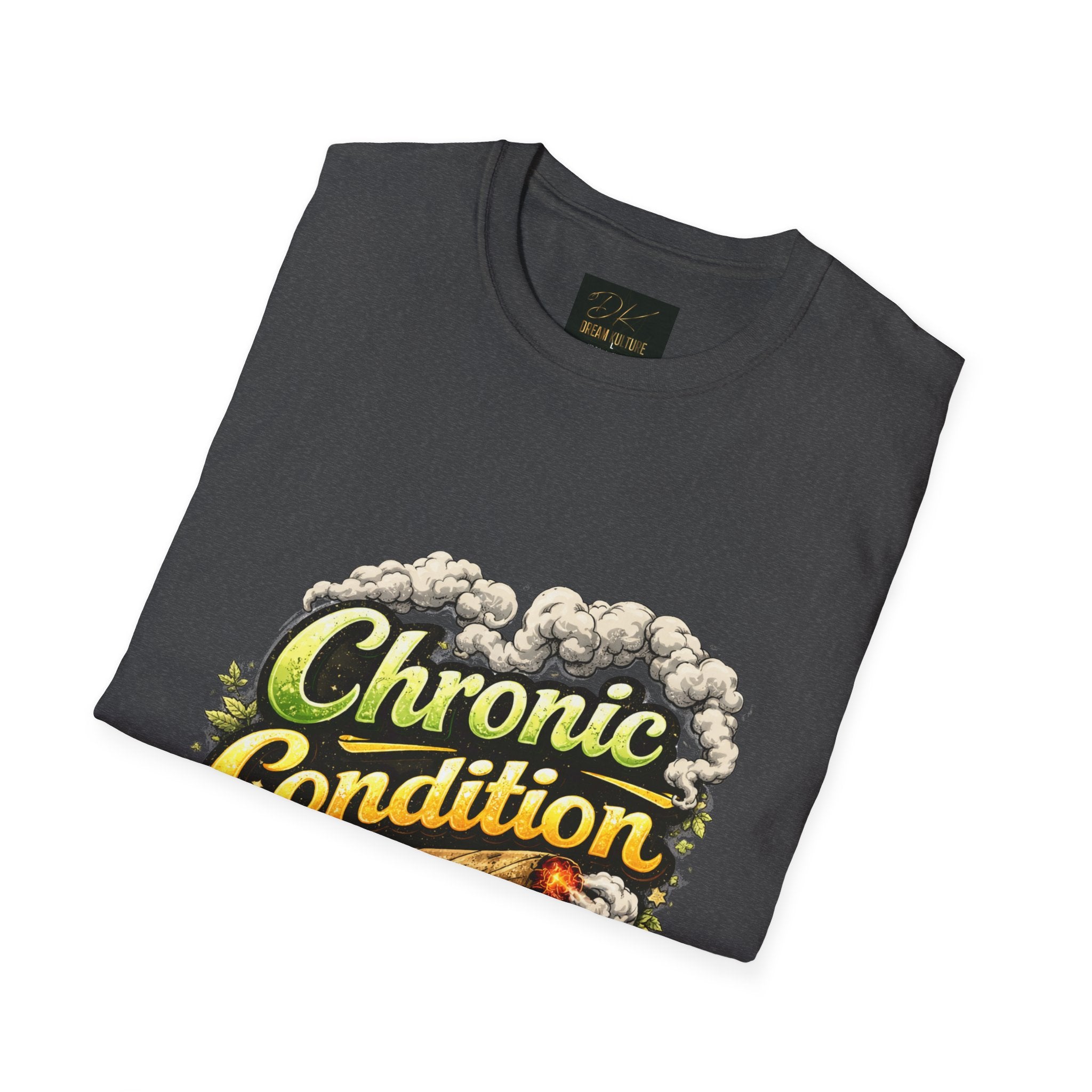 Chronic Condition Graphic Tee — Retro Joint & Smoke Design