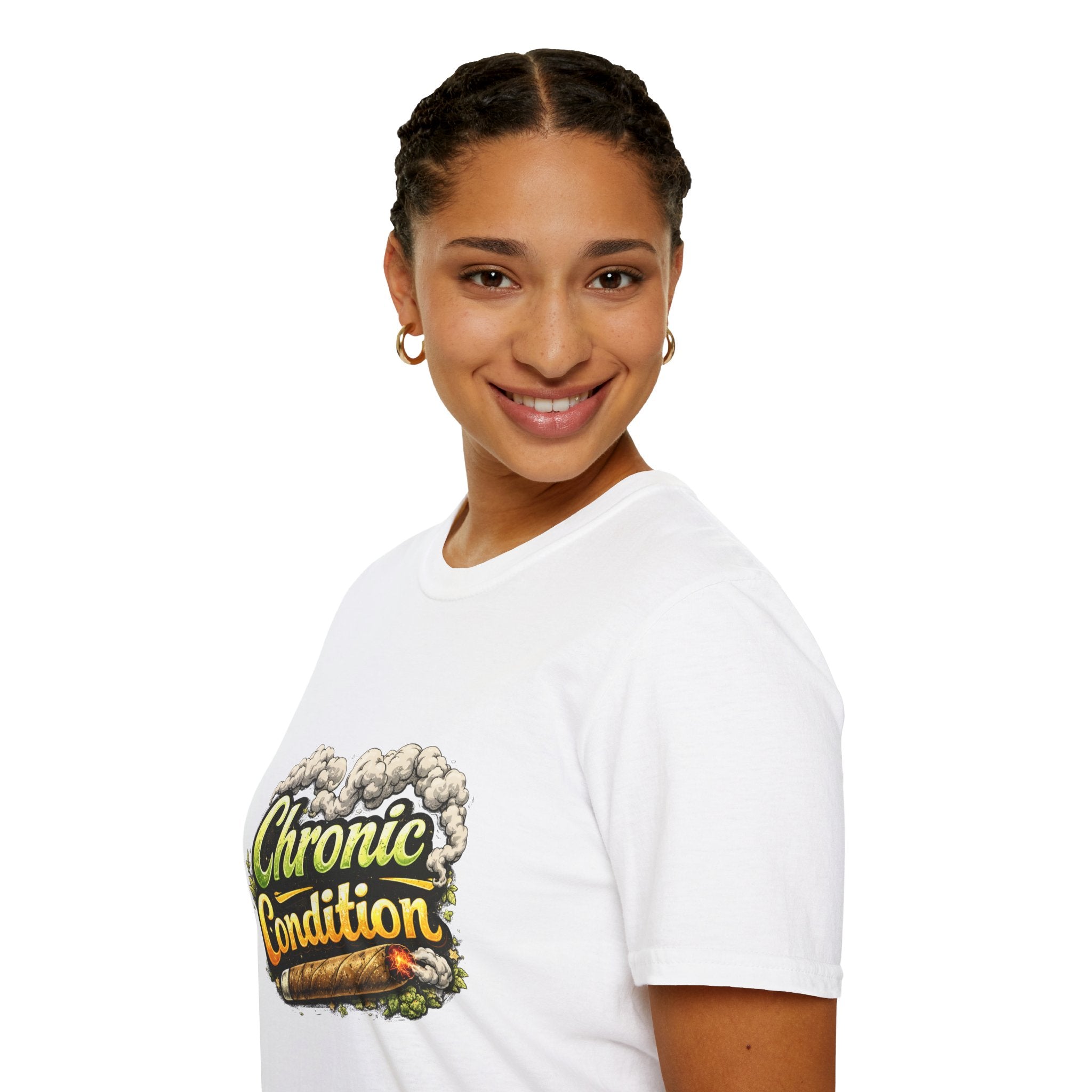 Chronic Condition Graphic Tee — Retro Joint & Smoke Design