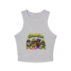 Gram Fam Characters Women's Racer Tank Top – Cute Cartoon Family Graphic